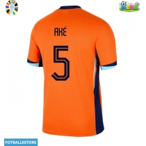 Nederland Nathan Ake #5 Hjemmedrakt EM 2024 Kortermet